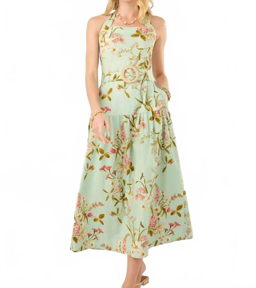 NEW SPARTINA 449 lucille midi dress in seawall botanical